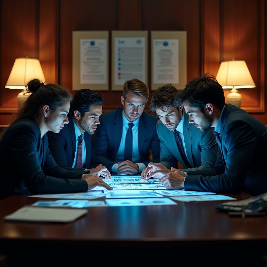 Crisis management team in action during emergency response